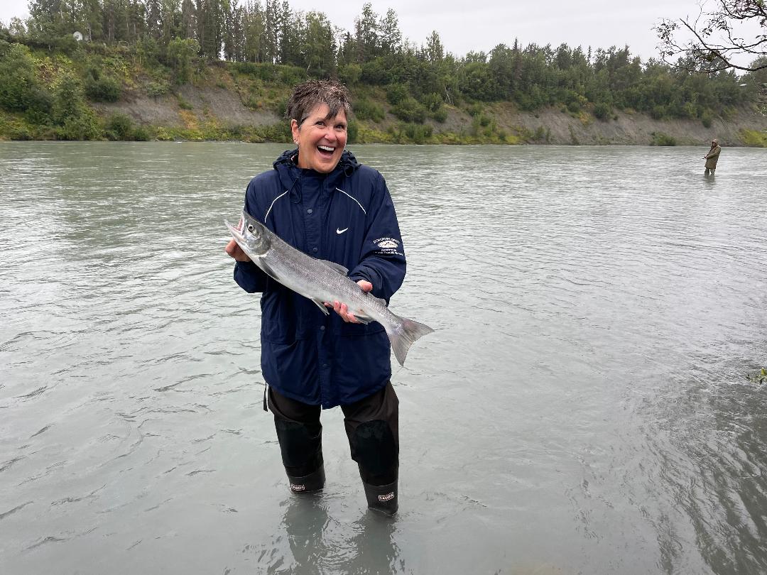 Peg Arnold - Holding a Fish